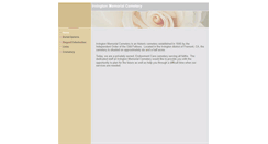 Desktop Screenshot of irvingtonmemorialcemetery.com